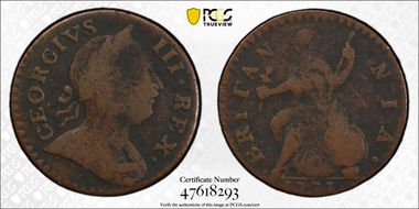 '1771' 1/2P Machin's, Vlack 2-71A F15BN