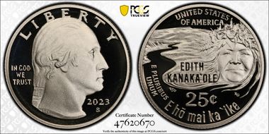 2023-S 25C Edith Kanaka'ole First Strike PR70DCAM