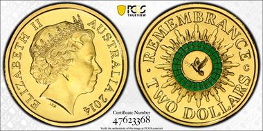 2014-C $2 Remembrance Colorized MS68