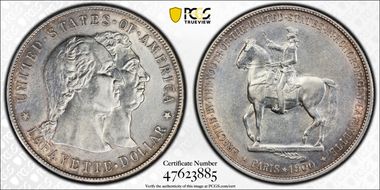 1900 $1 Lafayette AU55