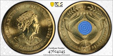 2022-C $2 Peacekeeping Colorized MS68