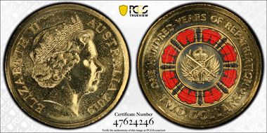 2019-C $2 100 Years of Repatriation Colorized MS67