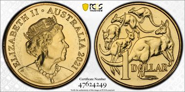 2021 $1 MS68