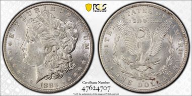 1883-O $1 MS61