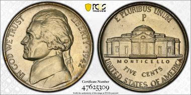 1942-P 5C Silver PR65