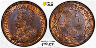 1920 1C Large Cent MS65RB