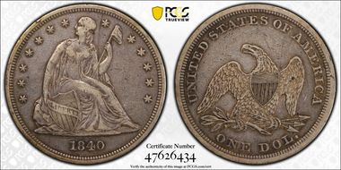 1840 $1 VF35