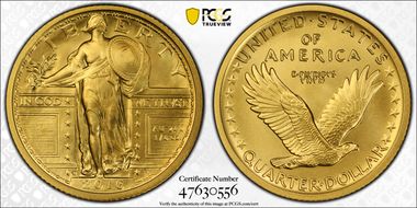 2016-W 25C 100th Anniversary Gold SP70