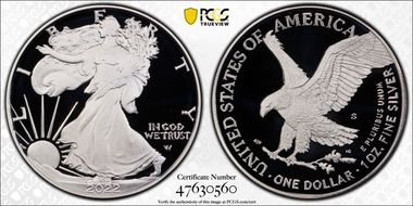 2022-S $1 Silver Eagle PR69DCAM