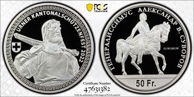 2022 50 Fr Uri Shooting Festival Ag PR70DCAM