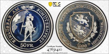 1993 HF 50 Fr Thurgau Haberling-45a PR67DCAM