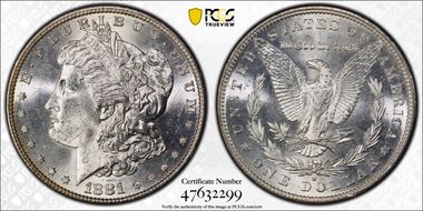 1881-S $1 MS65
