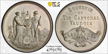 1894 Medal Lausanne R-1590b Silvered-Ae SP58