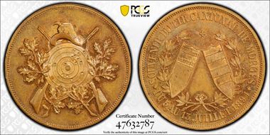 1891 Medal Morges R-1585b Ae SP63