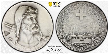 1949 Medal R-1958a Matte Ag SP64