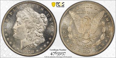 1878-S $1 MS65