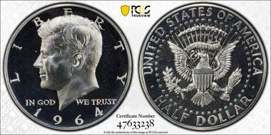 1964 50C Accented Hair PR67CAM