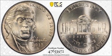 2013-D 5C MS67FS