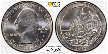 2012-P 25C Acadia NP MS67