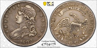 1832 50C Small Letters VF35