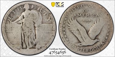 1916 25C Standing Liberty FR2