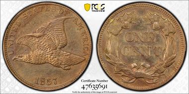 1857 1C Flying Eagle N1
