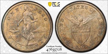 1909-S/S/S Peso Allen-17.04b N1