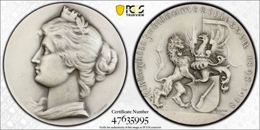 1948 Medal Zurich R-1897A Matte Ag SP65