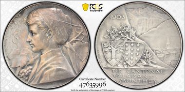 1903 Medal Monthey R-1538a Matte SP1