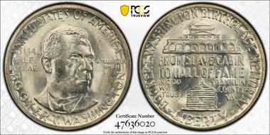 1946-D 50C Booker T. Washington MS65