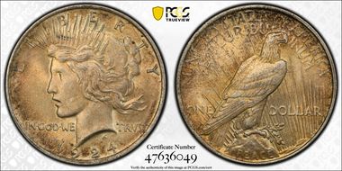 1924 $1 MS62