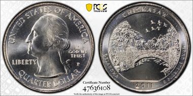 2011-P 25C Chickasaw NP MS67