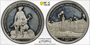 1859 Medal Zurich Richter-1724d Sn SP62