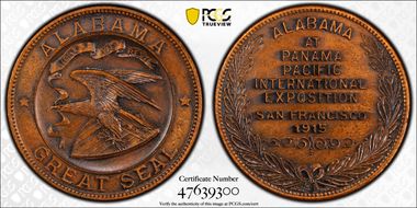 1915 SC$1 HK-402, Alabama State Fund MS63