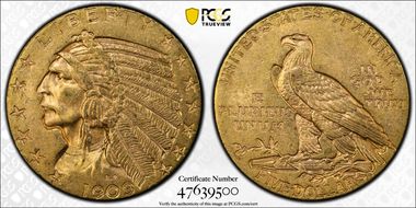 1909 $5 MS63