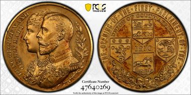 1910 Medal Laidlaw-0118 Cu Sn First Parliament SP64