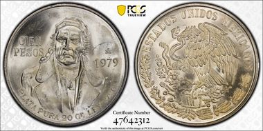 1979-Mo 100 P KM-483.2  Ag MS66