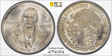 1979-Mo 100 P KM-483.2  Ag MS64