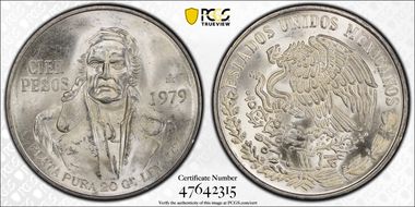 1979-Mo 100 P KM-483.2  Ag MS65