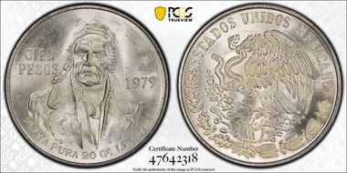 1979-Mo 100 P KM-483.2  Ag MS65