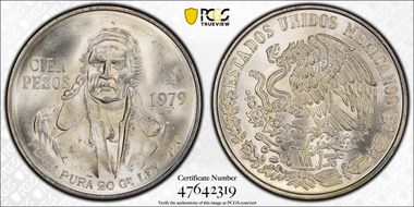 1979-Mo 100 P KM-483.2  Ag MS65