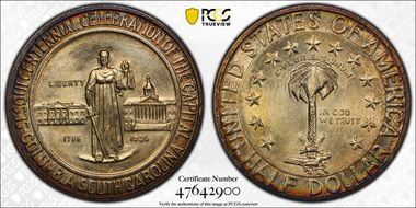 1936-D 50C Columbia MS67+