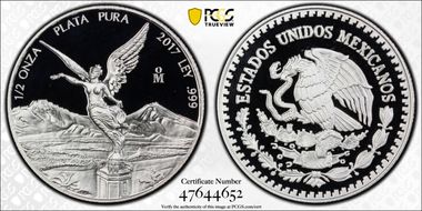 2017-Mo 1/2 oz Libertad Ag PR69DCAM