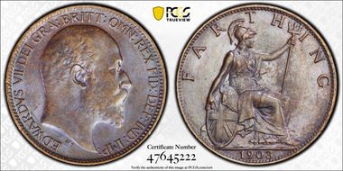 1903 1/4D S-3992 Blackened finish MS64