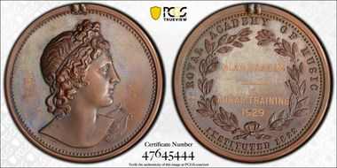 "1822" Medal Royal Academy of Music Bronzed AE SP64