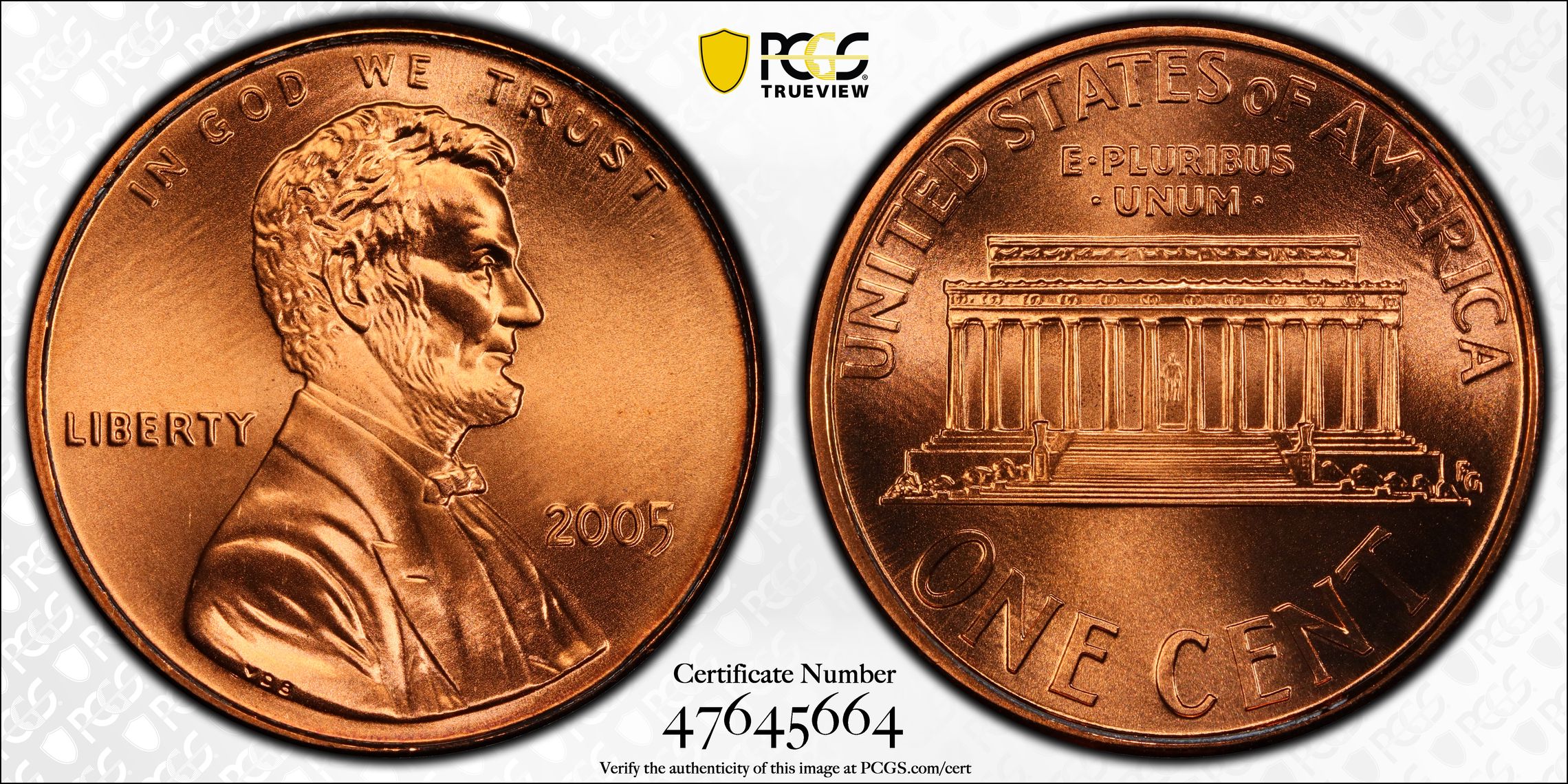 2005 P Satin Finish Cent