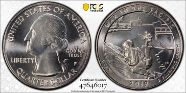 2019-P 25C War in the Pacific NP MS67