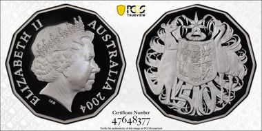 2004 50C Silver PR70DCAM