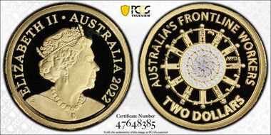 2022 $2 Frontline Workers PR70DCAM