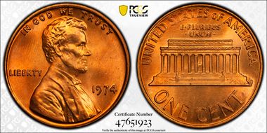 1974 1C MS67RD